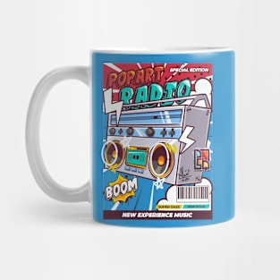 Radio cartoon vector Mug